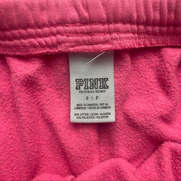 Vintage Victoria’s Secret LOVE PINK Sweatpants Cuff Ankle Drawstring Workout Y2K - Picture 7 of 9